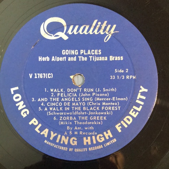 3/$30 Herb Alpert and the Tijuana Brass “Going Places” vintage vinyl album 1965 - Picture 4 of 4